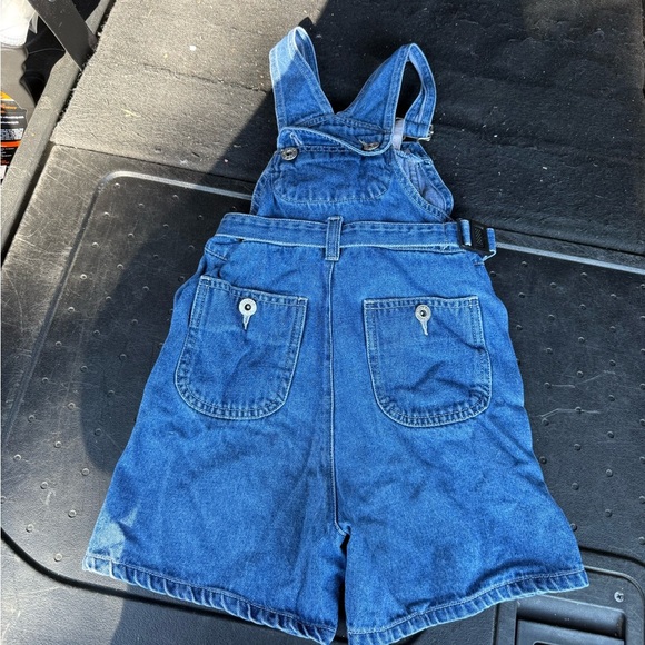 Vintage Kids Denim Overalls with Character Embroidery - Picture 3 of 5